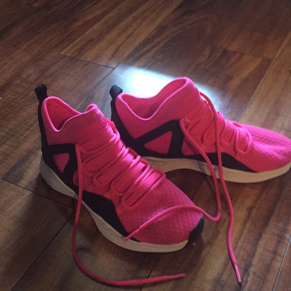 Jordan Other - Jordans size 4 1/2 youth neon pink black like new